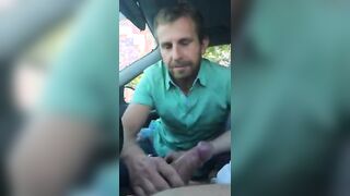 Guy Gets a Blowjob by Stranger In a Parking Lot